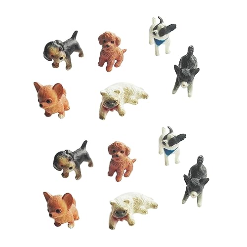 BESTonZON 12 Stck. Teiliges Miniatur Haustierfiguren Realistische Hund und Katze Dekoration für Zuhause Büro und Partys aus Geruchlosem für Stilvolle Inneneinrichtung BESTonZON 12 Stck. Teiliges Miniatur Haustierfiguren Realistische Hund und Katze Dekoration für Zuhause Büro und Partys aus Geruchlosem für Stilvolle Inneneinrichtung von BESTonZON