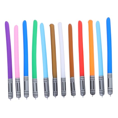 BESTonZON 12 Stück Teiliges Aufblasbares Lichtschwert für Langlebig und Schnell Aufblasbar als Partygeschenk und Vielseitiges für Geburtstagsfeiern und Festivals BESTonZON 12 Stück Teiliges Aufblasbares Lichtschwert für Langlebig und Schnell Aufblasbar als Partygeschenk und Vielseitiges für Geburtstagsfeiern und Festivals von BESTonZON