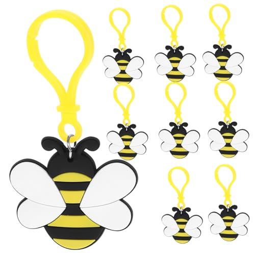 BESTonZON 12 Stück Teiliges Bienen Schlüsselanhänger für Damen Niedlicher Bienen Anhänger als Schlüsselring und Taschenanhänger Partydekoration und für Geburtstag und Zufällige Farbe BESTonZON 12 Stück Teiliges Bienen Schlüsselanhänger für Damen Niedlicher Bienen Anhänger als Schlüsselring und Taschenanhänger Partydekoration und für Geburtstag und Zufällige Farbe von BESTonZON