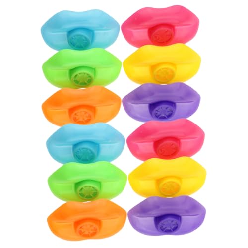 BESTonZON 12 Stück Teiliges Pfeifen für Bunte und Sichere Kunststoffpfeifen Musikalisches Lernspielzeug Partyspielzeug für Kleinkinder und Geburtstagsfeiern Zufällige Farbe Zufällige Farbe von BESTonZON