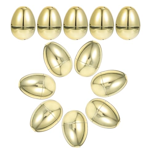 BESTonZON 12Er-Pack Goldene Ostereier: Goldene Plastikeier Für Geschenktüten Belohnungen Im Klassenzimmer Körbe Oder Als Dekoration Für Die Eiersuche – Leere Eier Für Ostersuchspiele BESTonZON 12Er-Pack Goldene Ostereier: Goldene Plastikeier Für Geschenktüten Belohnungen Im Klassenzimmer Körbe Oder Als Dekoration Für Die Eiersuche – Leere Eier Für Ostersuchspiele von BESTonZON