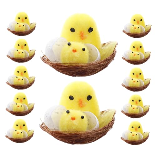 BESTonZON Flauschige Küken Osterdekoration Osterparty Dekoration Ostern Mini Huhn BESTonZON Flauschige Küken Osterdekoration Osterparty Dekoration Ostern Mini Huhn von BESTonZON