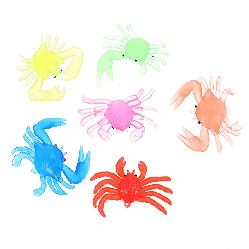 BESTonZON 12Stücke Krabbenmodelle Umweltfreundliches Für Kreative Meerestierverzierung Und Aquarium Ornament Lernspielzeug Für Frühe Bildung von BESTonZON