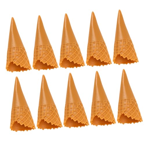 BESTonZON 12stücke Realistische Eistüte Simulierte Eistütenmodelle PVC Eistüte DIY Dekor Anhänger Fotorahmen Deko Bastelanleitung Zubehör Miniatur Eistüten Modell von BESTonZON