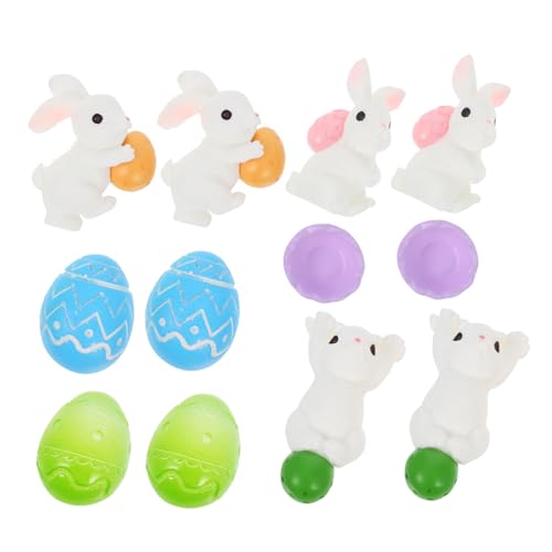 BESTonZON 12stücke Teiliges Miniatur Osterhasen Figuren Und Eier Für Frühlingsdeko Dekoration Für Partys Puppenhäuser Und Tischarrangements BESTonZON 12stücke Teiliges Miniatur Osterhasen Figuren Und Eier Für Frühlingsdeko Dekoration Für Partys Puppenhäuser Und Tischarrangements von BESTonZON