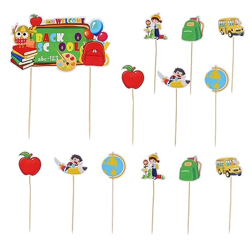 BESTonZON 13st Heimkehr-kuchen-deckel Party-obst-topper Back to School Kuchen Picks Cupcake-verzierung Kuchendeckel Mit Früchten Party-kuchen-ornament Cupcake-dekoration Papier BESTonZON 13st Heimkehr-kuchen-deckel Party-obst-topper Back to School Kuchen Picks Cupcake-verzierung Kuchendeckel Mit Früchten Party-kuchen-ornament Cupcake-dekoration Papier von BESTonZON