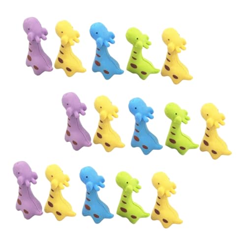BESTonZON 15 Stück Teiliges Bunte Tier Radiergummis für Abnehmbare Mini Erfrischungs Goodie Bag Füller Kreative Formen Sichere Materialien Langlebig und Farbecht für Zufällige Farbe von BESTonZON