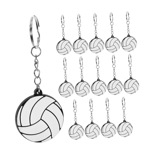 BESTonZON 15 Stück Teiliges PVC Volleyball Schlüsselanhänger Vielseitiger Schlüsselring und Rucksackanhänger Dekoratives Sportschmuck Accessoire für Partygeschenke und Alltagsgebrauch BESTonZON 15 Stück Teiliges PVC Volleyball Schlüsselanhänger Vielseitiger Schlüsselring und Rucksackanhänger Dekoratives Sportschmuck Accessoire für Partygeschenke und Alltagsgebrauch von BESTonZON