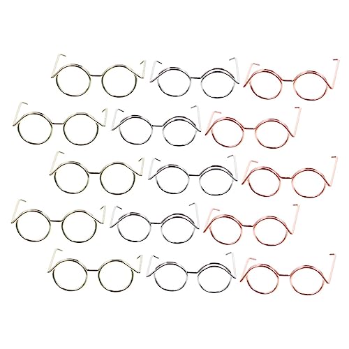 BESTonZON 15st Puppenbrille Mini-Spielzeug Klare Gläser Puppe Verkleiden Sich Brillen Miniatur-Brille Puppenkostüm Katze Klassische Retro-Sonnenbrille Puppe Sonnenbrille Umrandet Kupferkabel BESTonZON 15st Puppenbrille Mini-Spielzeug Klare Gläser Puppe Verkleiden Sich Brillen Miniatur-Brille Puppenkostüm Katze Klassische Retro-Sonnenbrille Puppe Sonnenbrille Umrandet Kupferkabel von BESTonZON