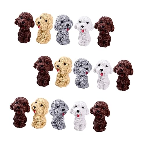BESTonZON 16 Stück Teiliges Bunte Hund radiergummis mit Niedlicher Cartoon optik Praktische Kindergarten geschenke für Vielseitig als Lernhilfe und Belohnung Geeignet von BESTonZON
