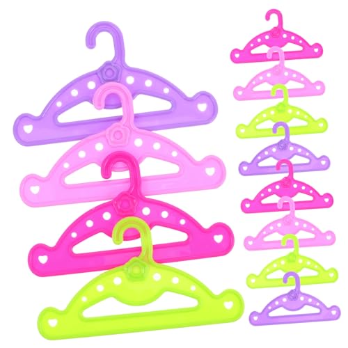 BESTonZON 16 Stücke Miniatur Puppe Kleidung Kleiderbügel Kunststoff Spielzeug Kleiderbügel Set Für Puppenhaus Mini Kleid up Rack BESTonZON 16 Stücke Miniatur Puppe Kleidung Kleiderbügel Kunststoff Spielzeug Kleiderbügel Set Für Puppenhaus Mini Kleid up Rack von BESTonZON