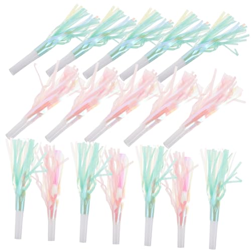 BESTonZON 18 Stück Drachenbootprops Geburtstagsfeiergebläse Parteischreier Partybläser pfeifen Blowouts Horn Krachmacher Partyhörner Krachmacher bunte Quastengirlande Blower-Horn Papier Weiß BESTonZON 18 Stück Drachenbootprops Geburtstagsfeiergebläse Parteischreier Partybläser pfeifen Blowouts Horn Krachmacher Partyhörner Krachmacher bunte Quastengirlande Blower-Horn Papier Weiß von BESTonZON