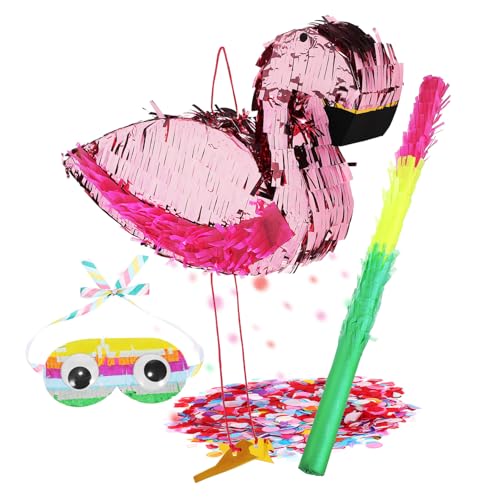 BESTonZON 1Satz Pinata Flamingo Mit Pinata Stick Und Bunten Füllungen Dekoration Für Kindergeburtstage Partys Und Feiern Lustiges Party Für Unvergessliche BESTonZON 1Satz Pinata Flamingo Mit Pinata Stick Und Bunten Füllungen Dekoration Für Kindergeburtstage Partys Und Feiern Lustiges Party Für Unvergessliche von BESTonZON