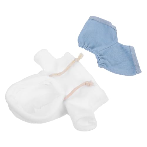 BESTonZON 1Satz Plüschbärenkostüm DIY Tierkleidung Für Puppen Sweatshirt Und Jeans Outfit Wiederverwendbare Kleidung Aus Weichen Materialien Für Niedliche Plüschtiere von BESTonZON