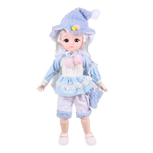 BESTonZON 1satz Bjd Gelenkpuppen Spielzeug Mit Modischen Outfits Große Puppe Mit Kleidung Schuhen Hut Und Schultertasche Kreative von BESTonZON