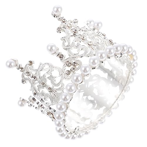 BESTonZON 1pc Silber Kuchen Topper Metall Krone Backen Zubehör Kinder Party Kopfschmuck Einzigartige Dekorative Ornament BESTonZON 1pc Silber Kuchen Topper Metall Krone Backen Zubehör Kinder Party Kopfschmuck Einzigartige Dekorative Ornament von BESTonZON