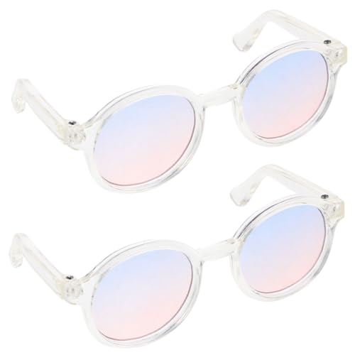 BESTonZON 2 Paar Puppe Mini-Brille Frauen Ästhetische Sonnenbrillen Damen in Herzform Gläser Lustige Sonnenbrillen Für Frauen Polarisiert Plastik BESTonZON 2 Paar Puppe Mini-Brille Frauen Ästhetische Sonnenbrillen Damen in Herzform Gläser Lustige Sonnenbrillen Für Frauen Polarisiert Plastik von BESTonZON