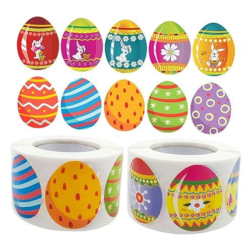 BESTonZON 2 Rollen Osterei Aufkleber Versiegelungsaufkleber Verpackungsaufkleber Dekorative Bunte Aufkleber Dekoaufkleber Verpackungsaufkleber Osterdekor Kupferplattenaufkleber BESTonZON 2 Rollen Osterei Aufkleber Versiegelungsaufkleber Verpackungsaufkleber Dekorative Bunte Aufkleber Dekoaufkleber Verpackungsaufkleber Osterdekor Kupferplattenaufkleber von BESTonZON