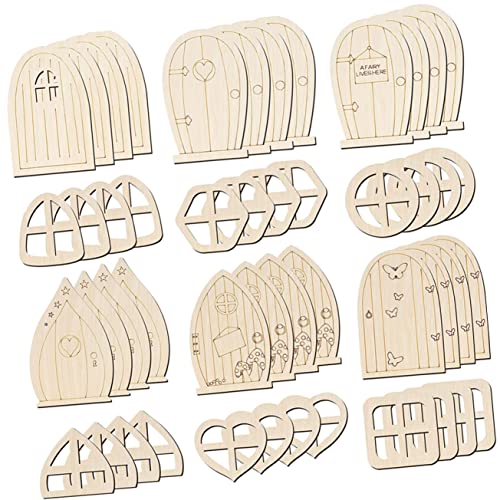 BESTonZON 2 Sätze Hölzerne Feentür Unvollendete Gartenornamente Gärten Im Freien Feengartentüren Feenhandwerk Feenhäuser Für Die Gartenfee DIY Feentüren Willkommen 48 Stück * 2 BESTonZON 2 Sätze Hölzerne Feentür Unvollendete Gartenornamente Gärten Im Freien Feengartentüren Feenhandwerk Feenhäuser Für Die Gartenfee DIY Feentüren Willkommen 48 Stück * 2 von BESTonZON