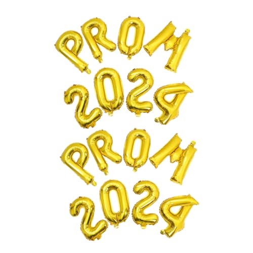 BESTonZON 2 Sätze Luftballons Für Die Abschlussfeier Party Dekoration Girlande 2024 Folienballons Festivalballons Dekorative 2024 Luftballons Feiertagsballons Golden Aluminiumfolie BESTonZON 2 Sätze Luftballons Für Die Abschlussfeier Party Dekoration Girlande 2024 Folienballons Festivalballons Dekorative 2024 Luftballons Feiertagsballons Golden Aluminiumfolie von BESTonZON