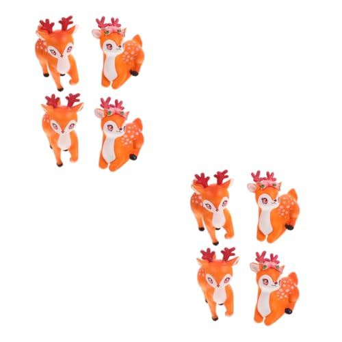BESTonZON 2 Sätze Mikro-landschaftsverzierung Gnom Ornamente Auto- Miniaturen Figur Hirsch Cupcake Topper Hirsch Dekorationen Selber Basteln Tierstatuen Reh Pvc 4 Stück * 2 BESTonZON 2 Sätze Mikro-landschaftsverzierung Gnom Ornamente Auto- Miniaturen Figur Hirsch Cupcake Topper Hirsch Dekorationen Selber Basteln Tierstatuen Reh Pvc 4 Stück * 2 von BESTonZON