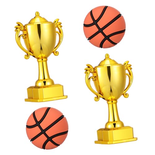 BESTonZON 2 Sätze Mini Trophäen und Bälle für Kindergeburtstag Sportthema Party Deko für Kuchen und Cupcakes BESTonZON 2 Sätze Mini Trophäen und Bälle für Kindergeburtstag Sportthema Party Deko für Kuchen und Cupcakes von BESTonZON
