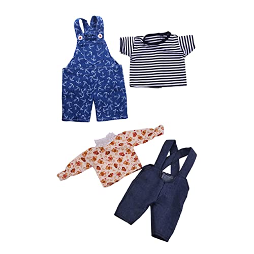 BESTonZON 2 Sätze Puppenkleidung Ornamente Zarte Puppen Overalls Winzige Mädchen Puppen Kleidung Doll Schmuck BESTonZON 2 Sätze Puppenkleidung Ornamente Zarte Puppen Overalls Winzige Mädchen Puppen Kleidung Doll Schmuck von BESTonZON