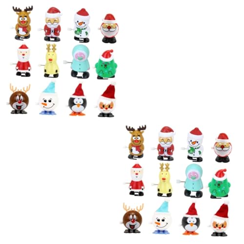 BESTonZON 2 Sätze Teiliges Wind Up Set Weihnachtsmann Schneemann REH Figuren Weihnachtsdeko Lustiges Mechanisches für Festliche und Eltern Interaktion BESTonZON 2 Sätze Teiliges Wind Up Set Weihnachtsmann Schneemann REH Figuren Weihnachtsdeko Lustiges Mechanisches für Festliche und Eltern Interaktion von BESTonZON