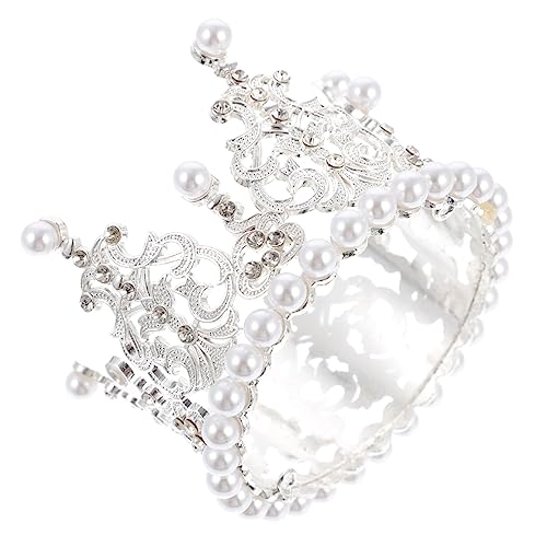 BESTonZON 2 Stk Krone Dekoration Ornament Dekorative Kronen Kopfschmuck Für Kuchenverzierung Krone Tortenaufsatz Backen Krone Stütze Backdekorationen Künstliche Perle Silver BESTonZON 2 Stk Krone Dekoration Ornament Dekorative Kronen Kopfschmuck Für Kuchenverzierung Krone Tortenaufsatz Backen Krone Stütze Backdekorationen Künstliche Perle Silver von BESTonZON