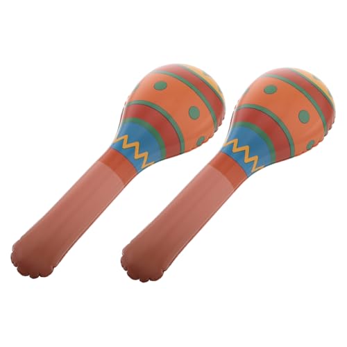 BESTonZON 2 Stück Aufblasbare Klopfstäbe Aufblasbare Requisiten Hammer Hammer Aufblasbarer Cartoon Aufblasbarer Hammer Aufblasbares Werkzeug Aufblasbarer Hammer Für Party Hammer Hellbraun von BESTonZON