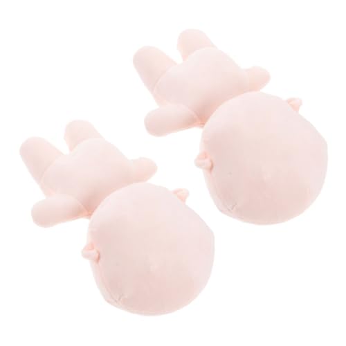 BESTonZON 2 Stück Kleine Kuschelige Blanko Stoffpuppen mit Skelett Weiche Niedliche DIY Plüschpuppe für Sammler Vielseitig Verwendbar als oder Dekoration von BESTonZON