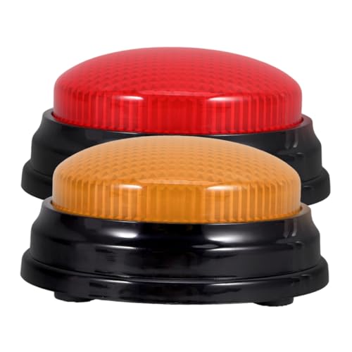 BESTonZON 2 Stück Leuchtende Antwort Buttons mit Sound für Quiz und Partyspiele Robuster Kunststoff Interaktives Wettbewerbsspielzeug für Lustige Contest Aktivitäten BESTonZON 2 Stück Leuchtende Antwort Buttons mit Sound für Quiz und Partyspiele Robuster Kunststoff Interaktives Wettbewerbsspielzeug für Lustige Contest Aktivitäten von BESTonZON