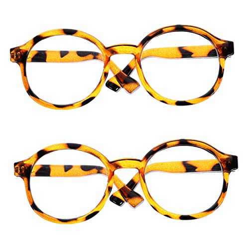 BESTonZON 2 Stück Miniatur Brillen für Puppen und Praktische Accessoires für Rollenspiele und Fotografie Transparente Leopardenbrille BESTonZON 2 Stück Miniatur Brillen für Puppen und Praktische Accessoires für Rollenspiele und Fotografie Transparente Leopardenbrille von BESTonZON
