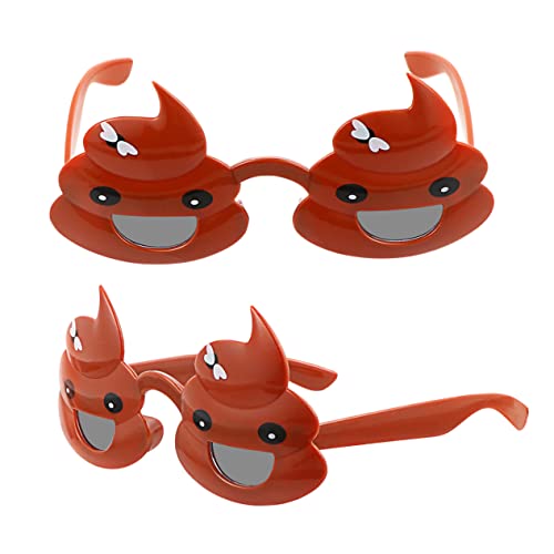 BESTonZON 2 Stück Poop Brille Party Lustige Brillen Party Requisiten Lustige Brille Requisiten Für Party Streich Brille Party Requisiten Partyzubehör BESTonZON 2 Stück Poop Brille Party Lustige Brillen Party Requisiten Lustige Brille Requisiten Für Party Streich Brille Party Requisiten Partyzubehör von BESTonZON