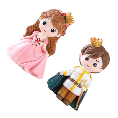 BESTonZON 2 Stück Teiliges Kuchen Prinzessin Prinz Resin Figuren Bunte Tortendeko für Geburtstagsparty Sichere Cake Ornament Niedliche Cartoon Design für Festliche BESTonZON 2 Stück Teiliges Kuchen Prinzessin Prinz Resin Figuren Bunte Tortendeko für Geburtstagsparty Sichere Cake Ornament Niedliche Cartoon Design für Festliche von BESTonZON