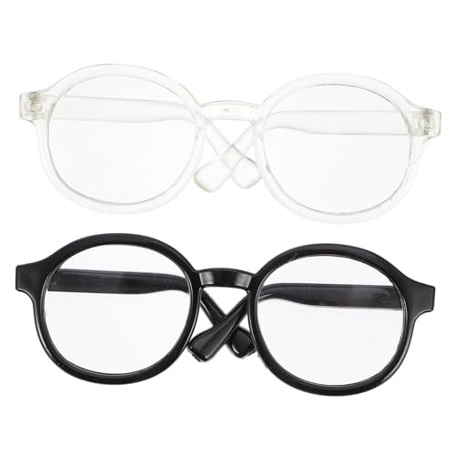 BESTonZON 2 Stück Teiliges Mini Brillen aus Kunststoff Leichte Puppenbrille in Schwarz und Transparent Geeignet für Puppen und Kuscheltiere Einfach Anzuziehen und Dekorieren BESTonZON 2 Stück Teiliges Mini Brillen aus Kunststoff Leichte Puppenbrille in Schwarz und Transparent Geeignet für Puppen und Kuscheltiere Einfach Anzuziehen und Dekorieren von BESTonZON