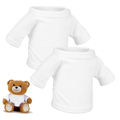 BESTonZON 2 Stück Teiliges Puppenkleidungsset für Mädchen Abnehmbare Bär Kostüm Doll Kleidung aus Weichem Leichte Spielzeugkleidung für Puppen für Geburtstagsfeiern von BESTonZON