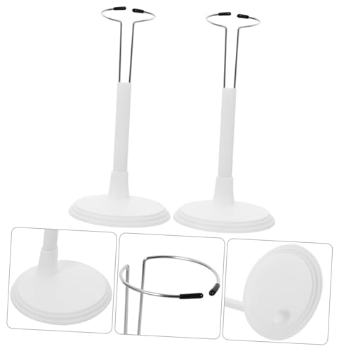 BESTonZON 2 Stück Teiliges Puppenständer aus Weißem PVC Tragbar und Leicht Stabiler Halter für Puppen zur Aufbewahrung und Dekorativen Präsentation im Zuhause und Laden BESTonZON 2 Stück Teiliges Puppenständer aus Weißem PVC Tragbar und Leicht Stabiler Halter für Puppen zur Aufbewahrung und Dekorativen Präsentation im Zuhause und Laden von BESTonZON