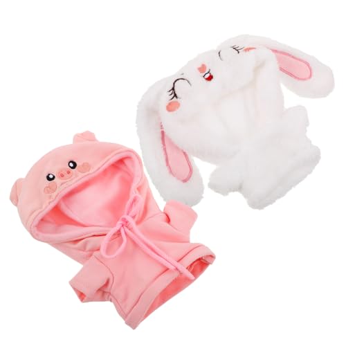 BESTonZON 2 Stücke Sweatshirt Plüsch Tier Kleidung Cartoon Puppe Kleidung Puppe Hoodie Kleidung Für Plushies BESTonZON 2 Stücke Sweatshirt Plüsch Tier Kleidung Cartoon Puppe Kleidung Puppe Hoodie Kleidung Für Plushies von BESTonZON