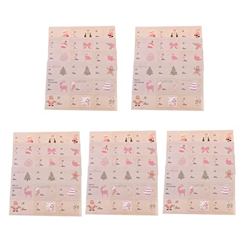 BESTonZON 20 STK Weihnachtsaufkleber paketaufkleber Cute Sticker vx6-2-iw-5 Aufkleber Set Etikettenaufkleber selber Machen Aufkleber zum Verschließen von Beuteln beschichtetes Papier BESTonZON 20 STK Weihnachtsaufkleber paketaufkleber Cute Sticker vx6-2-iw-5 Aufkleber Set Etikettenaufkleber selber Machen Aufkleber zum Verschließen von Beuteln beschichtetes Papier von BESTonZON