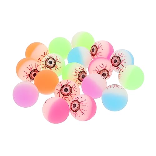 BESTonZON 20 Stück Halloween Augen Lustige Gruselige Augenbälle für Partys und Wiederverwendbar für Halloween Dekorationen Zufällige Farbe von BESTonZON