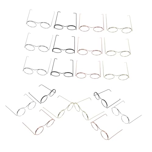 BESTonZON 20 Stück Mini Brillenrahmen Mini Puppenhaus Zubehör Puppen Bastelbedarf Brillen Puppenbrille Miniatur Puppenhaus Zubehör Mini Brillen Winzige Brillen Stahldraht BESTonZON 20 Stück Mini Brillenrahmen Mini Puppenhaus Zubehör Puppen Bastelbedarf Brillen Puppenbrille Miniatur Puppenhaus Zubehör Mini Brillen Winzige Brillen Stahldraht von BESTonZON