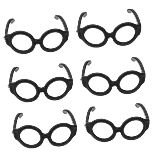 BESTonZON 20 Stück Puppenbrillen Brillen Für Puppen Zum Anziehen Puppenbrillen Puppenkleidung Zubehör Puppen Anziehbrillen Puppenzubehör Bezaubernde Mini Brillen Kunststoff von BESTonZON