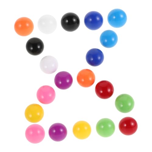 BESTonZON 20 Stück Teiliges Bunte Plastikspielbälle für Kleine Zählkugeln für Mathe lernspiele Handliche Ersatzbälle für Kugelbahnspielzeug Robust und Spielverbessernd von BESTonZON