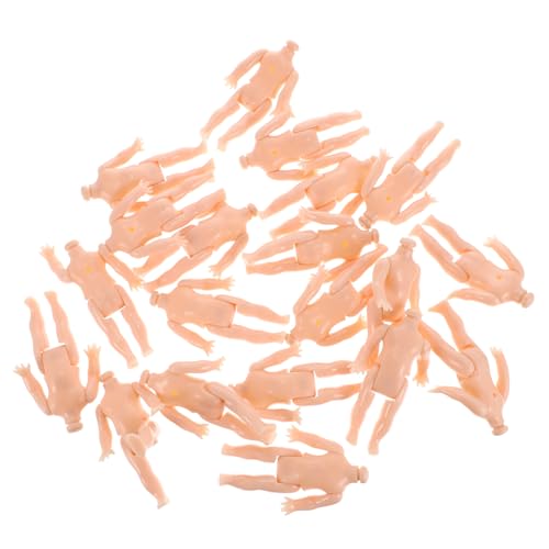 BESTonZON 20 Stück Teiliges Puppenkörper aus Hochwertigem Kunststoff DIY Bastelzubehör für Mini Puppen Kreative Bastelmaterialien Konzentration und Fantasie bei Kindern BESTonZON 20 Stück Teiliges Puppenkörper aus Hochwertigem Kunststoff DIY Bastelzubehör für Mini Puppen Kreative Bastelmaterialien Konzentration und Fantasie bei Kindern von BESTonZON