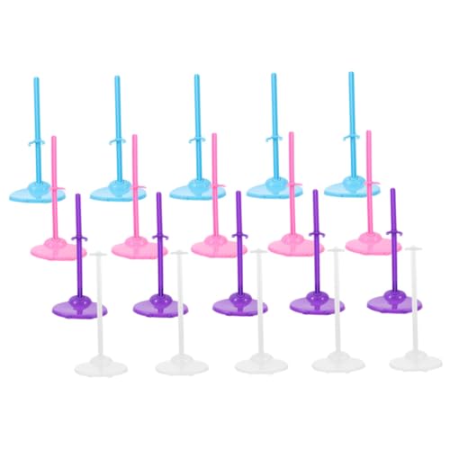 BESTonZON 20 Stück Teiliges Puppenständer Verstellbar Stabil Bunte Transparente Halterungen für Puppen Display und Aufbewahrung Leicht Wiederverwendbar Platzsparend für Schreibtisch und BESTonZON 20 Stück Teiliges Puppenständer Verstellbar Stabil Bunte Transparente Halterungen für Puppen Display und Aufbewahrung Leicht Wiederverwendbar Platzsparend für Schreibtisch und von BESTonZON