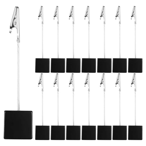 BESTonZON 20 Stück Tischnummernhalter aus Holz: Mehrzweck-Notizhalter-Clip aus Holz – dekorativer Kartenständer für den Schreibtisch, Zuhause und bei Veranstaltungen von BESTonZON