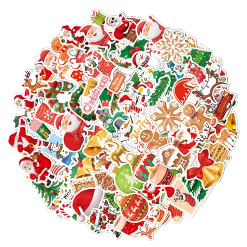 BESTonZON 200 Stck. Teiliges Weihnachts Sticker mit Verschiedenen Festlichen Motiven Selbstklebend Langlebig Glänzend für Flaschen Koffer Laptop Tagebuch und Scrapbooking Dekoration BESTonZON 200 Stck. Teiliges Weihnachts Sticker mit Verschiedenen Festlichen Motiven Selbstklebend Langlebig Glänzend für Flaschen Koffer Laptop Tagebuch und Scrapbooking Dekoration von BESTonZON