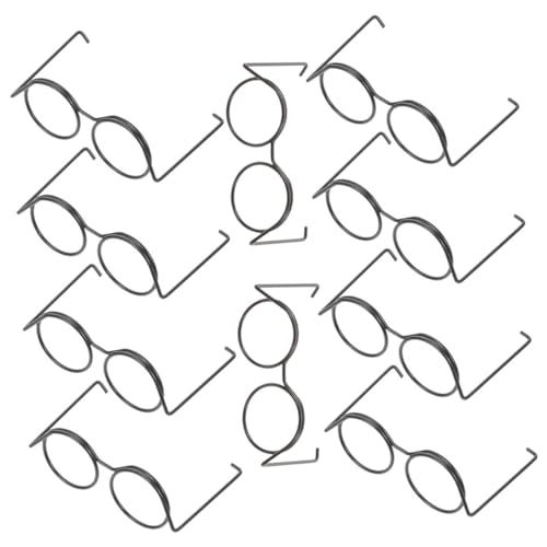 BESTonZON 20St Puppe Mini-Brille aus Metall Deko-Puppe Puppenbrille Mädchen Figur Miniatur Puppen Kleidung für puppenkleidung Spielzeugbrillen dekorative Glasdekore Puppe Sonnenbrille Black BESTonZON 20St Puppe Mini-Brille aus Metall Deko-Puppe Puppenbrille Mädchen Figur Miniatur Puppen Kleidung für puppenkleidung Spielzeugbrillen dekorative Glasdekore Puppe Sonnenbrille Black von BESTonZON