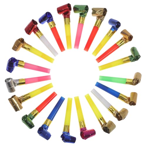 BESTonZON 20Stücke Partypfeifen für Bunte Lärmmacher für Geburtstagsfeiern Hochzeiten und Feste als Gastgeschenk für Kleine Partygäste BESTonZON 20Stücke Partypfeifen für Bunte Lärmmacher für Geburtstagsfeiern Hochzeiten und Feste als Gastgeschenk für Kleine Partygäste von BESTonZON